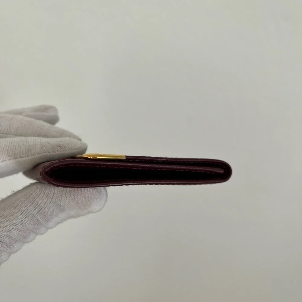 Must de Cartier Bordeaux coin case wallet BNWOT Vintage